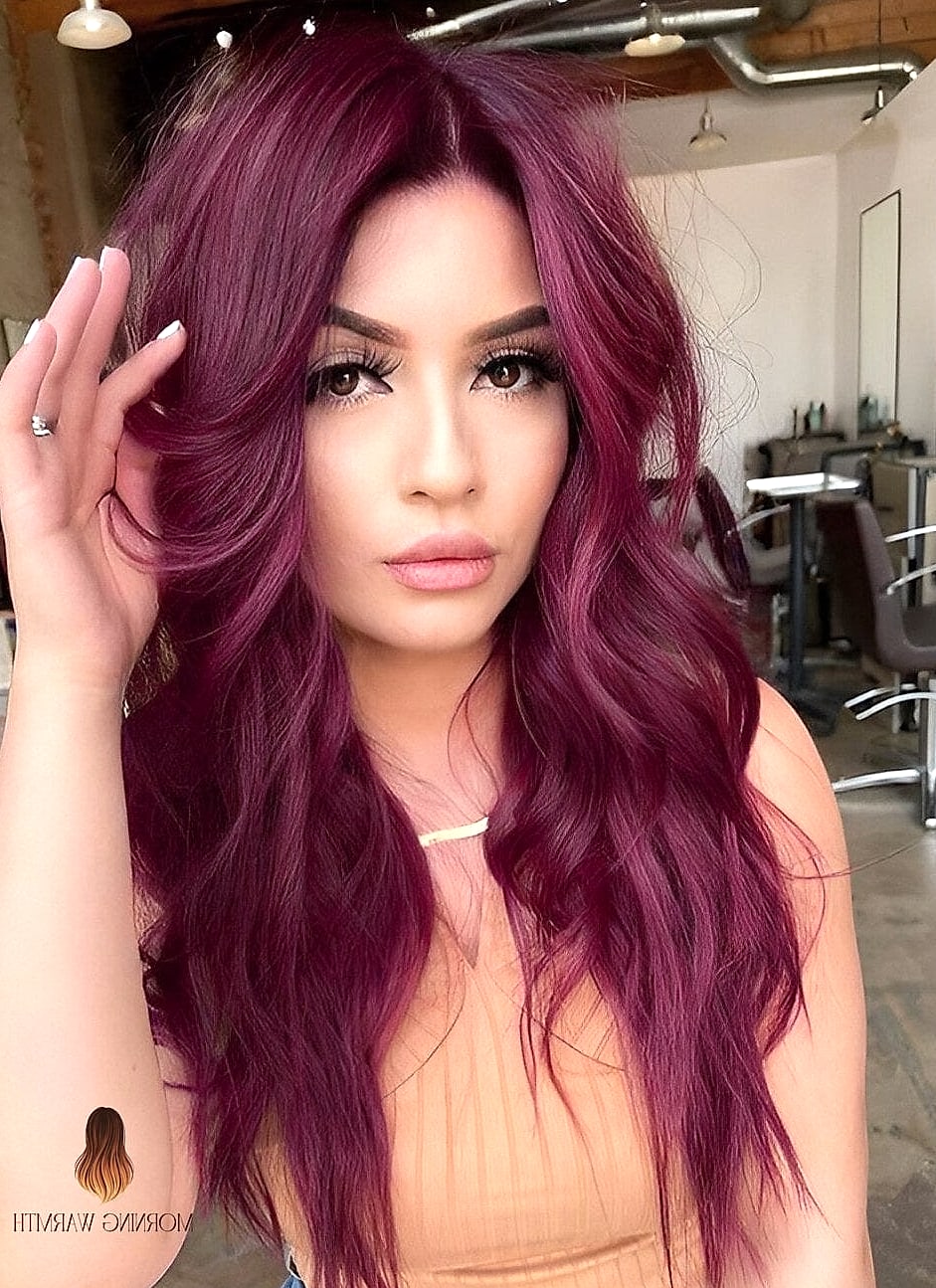 The Plum-Kissed Smooth Bob
