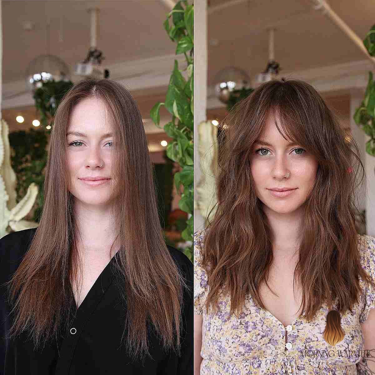 27 Chocolate Hair Color Ideas Every Woman Needs to See 22 Pretty Light Chocolate on Mid-Length Hair