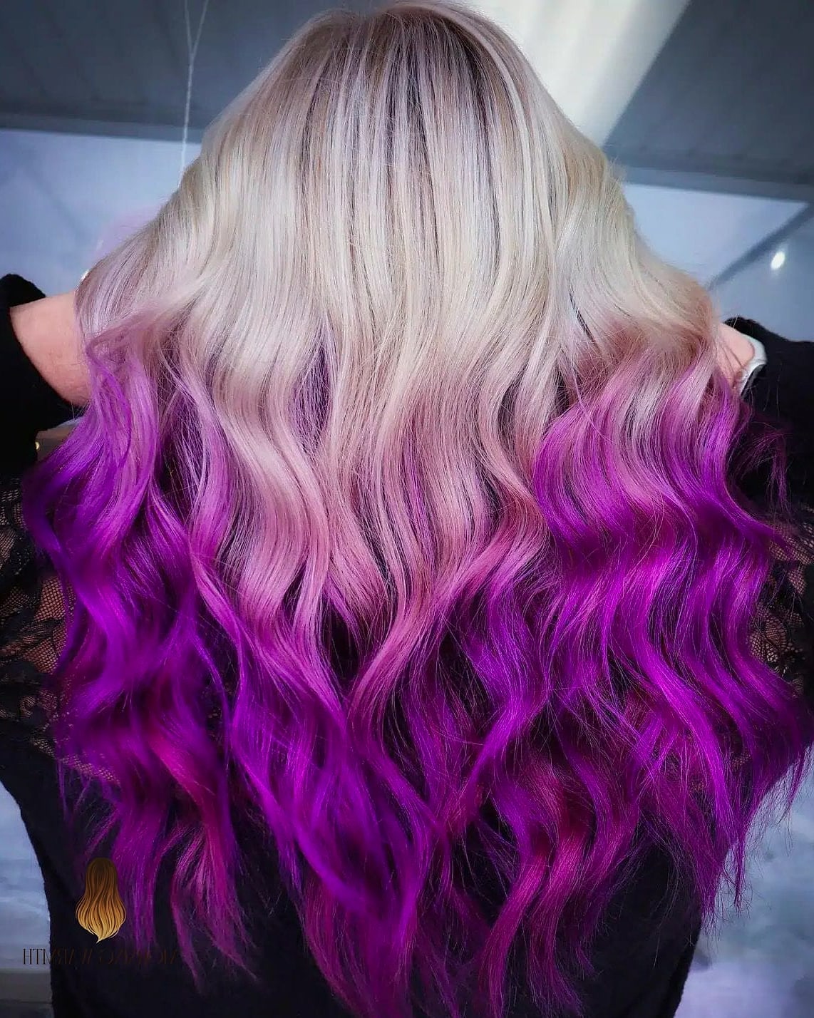 30 Blonde Balayage On Dark Hair Ideas You Need to Try Next 18 Purple Balayage