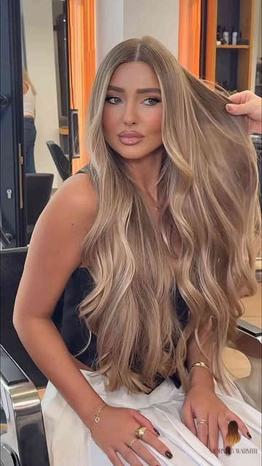 27 Balayage Caramelo Y Miel Ideas That Every Stylist Needs to See 20 Radiant Caramel Balayage with Long Waves
