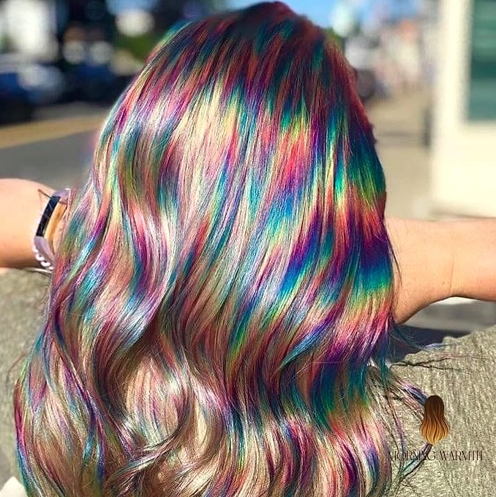 30 Summer Hair Color Ideas You Need to Try Next 14 Rainbow Prism