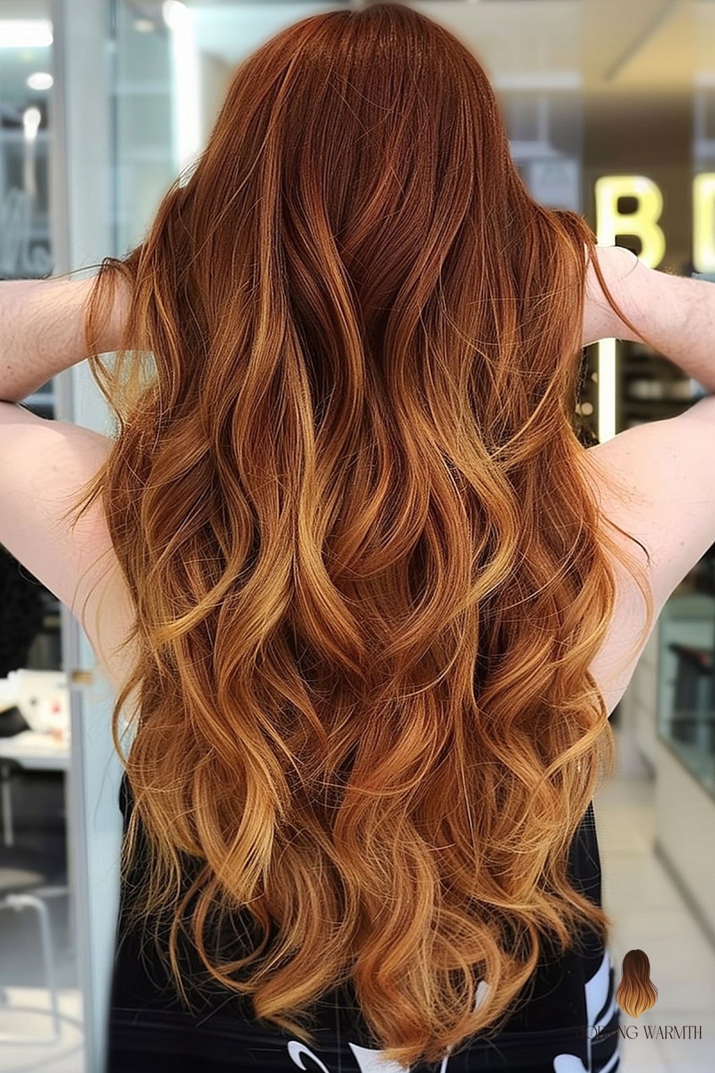 Romantic Light Brown Auburn Ombre