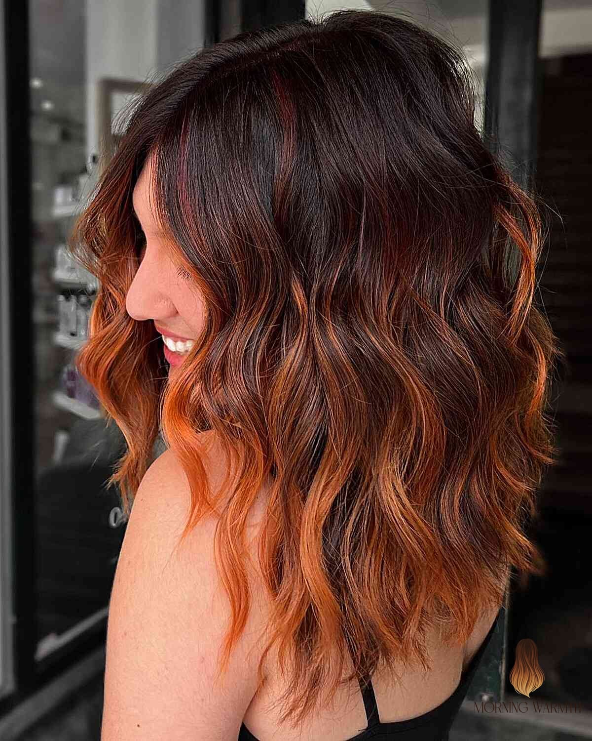 30 Copper Balayage Ideas You Need to Try Next 10 Rooted Copper Balayage Hair