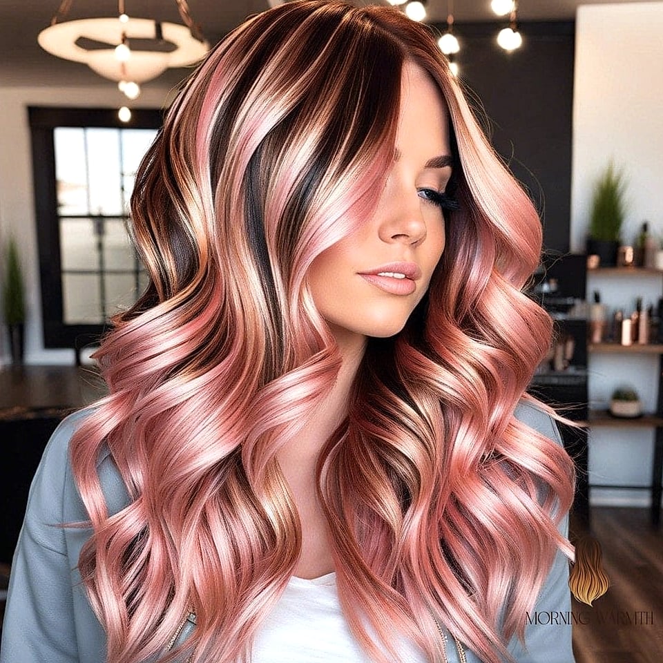 The Rose Gold Asymmetric Pixie