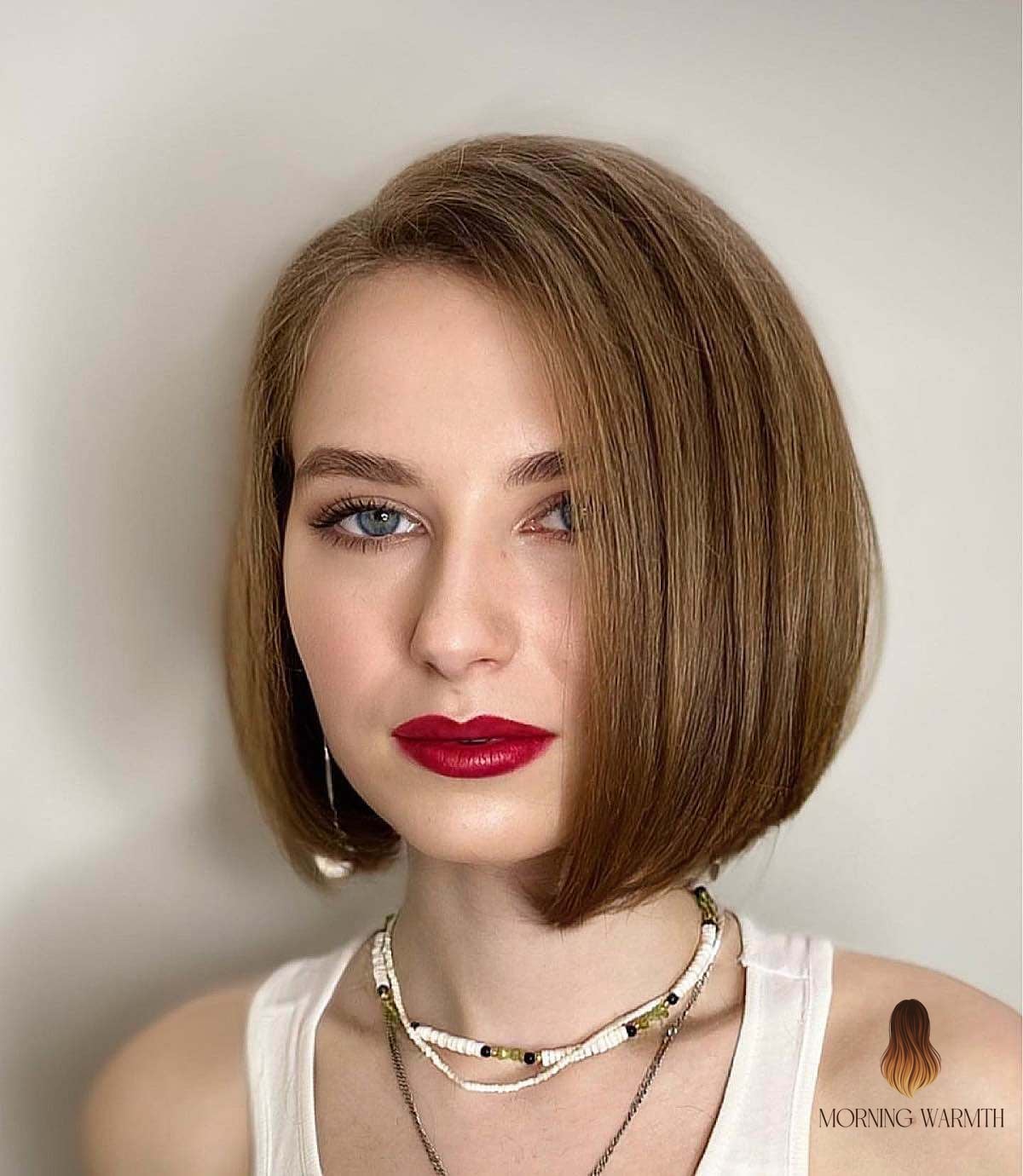 20 Mushroom Brown Hair Color Ideas That Are Breathtakingly Beautiful 11 Short Brown Sleek Bob with No Bangs