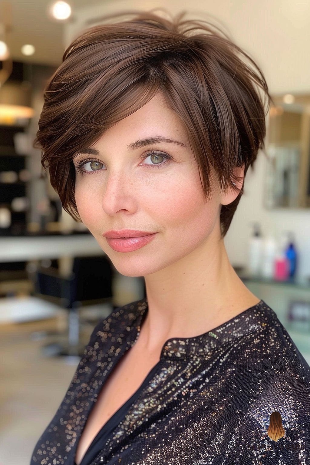 20 Mushroom Brown Hair Color Ideas That Are Breathtakingly Beautiful 21 Short Dark Chocolate Layers for Thin Hair
