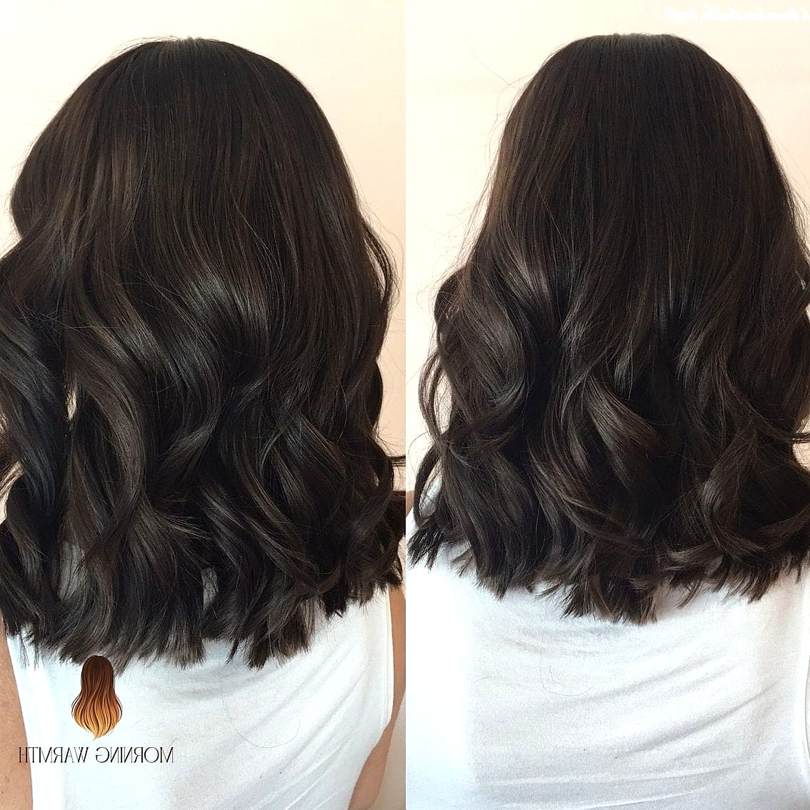 23 Dark Hair Color Ideas Inspo Ideas Worth Pinning Immediately 18 Shoulder-Length Butterfly with a Balayage Whisper