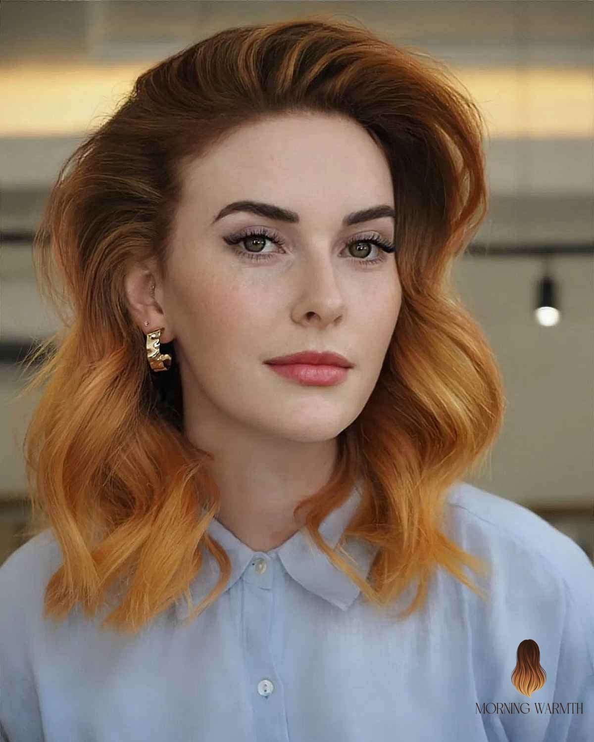 30 Copper Balayage Ideas You Need to Try Next 22 Shoulder-Length Copper Balayage