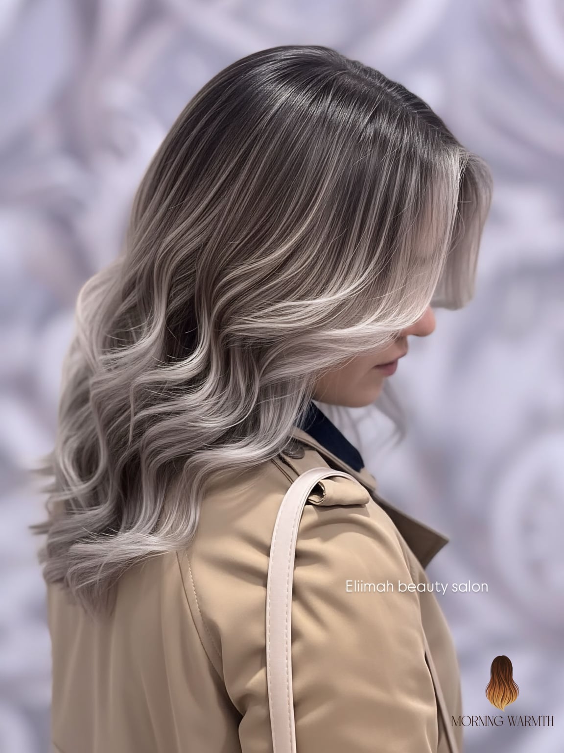 30 Balayage Cobrizo Ideas You Need to Try Next 21 Silver Balayage with Soft Waves