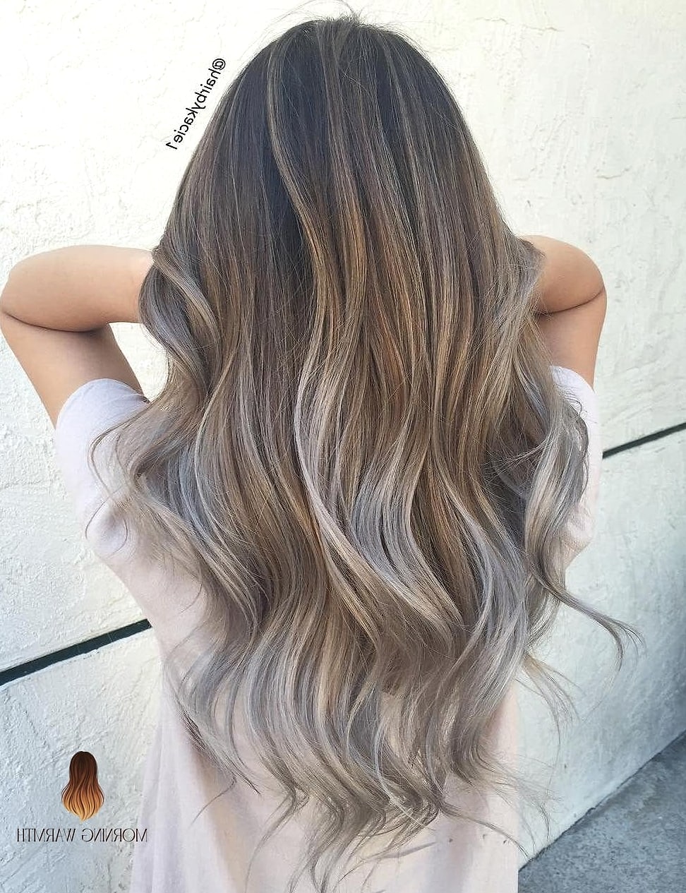 21 Brown Balayage Ideas That Are Trending Right Now 13 Silver Gray Balayage Ombre