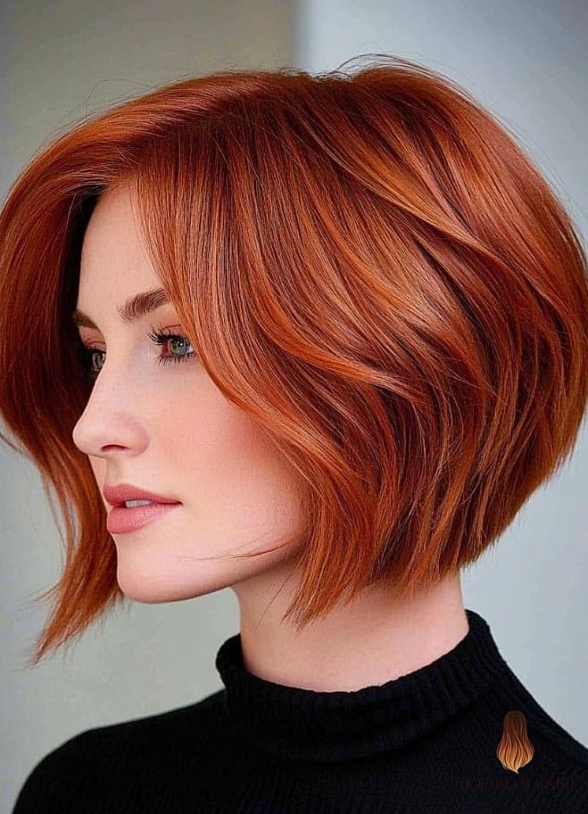 The Sleek Espresso Bob with a Precise Part