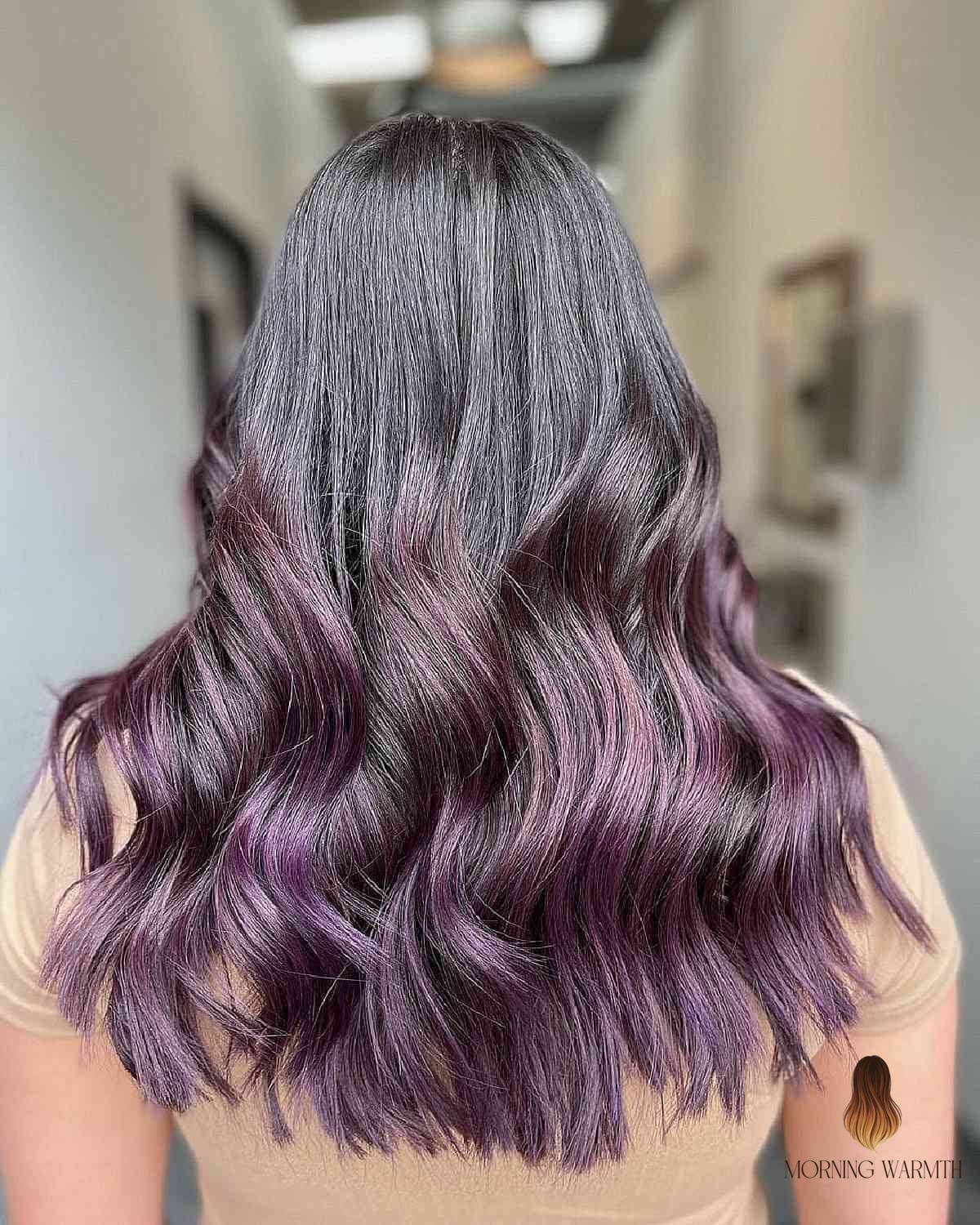 22 Balayage Rubio Ideas Worth Bookmarking Right Now 10 Smokey Purple Balayage