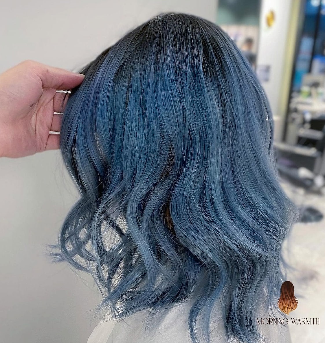 25 Ombre Hair Color Ideas That Are Going Viral on Pinterest Right Now 22 Smoky Blue-Black Ombre