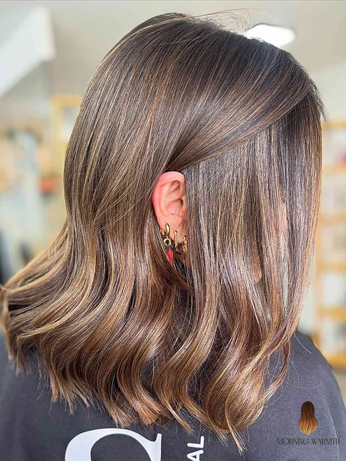 27 Balayage Caramelo Y Miel Ideas That Every Stylist Needs to See 11 Smoky Caramel Balayage Wavy Lob
