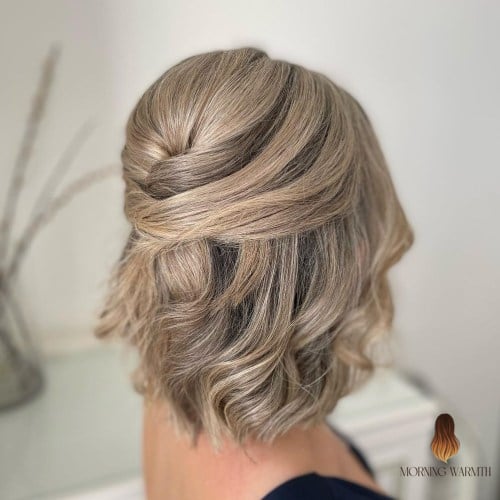 Smooth Half-Up Style