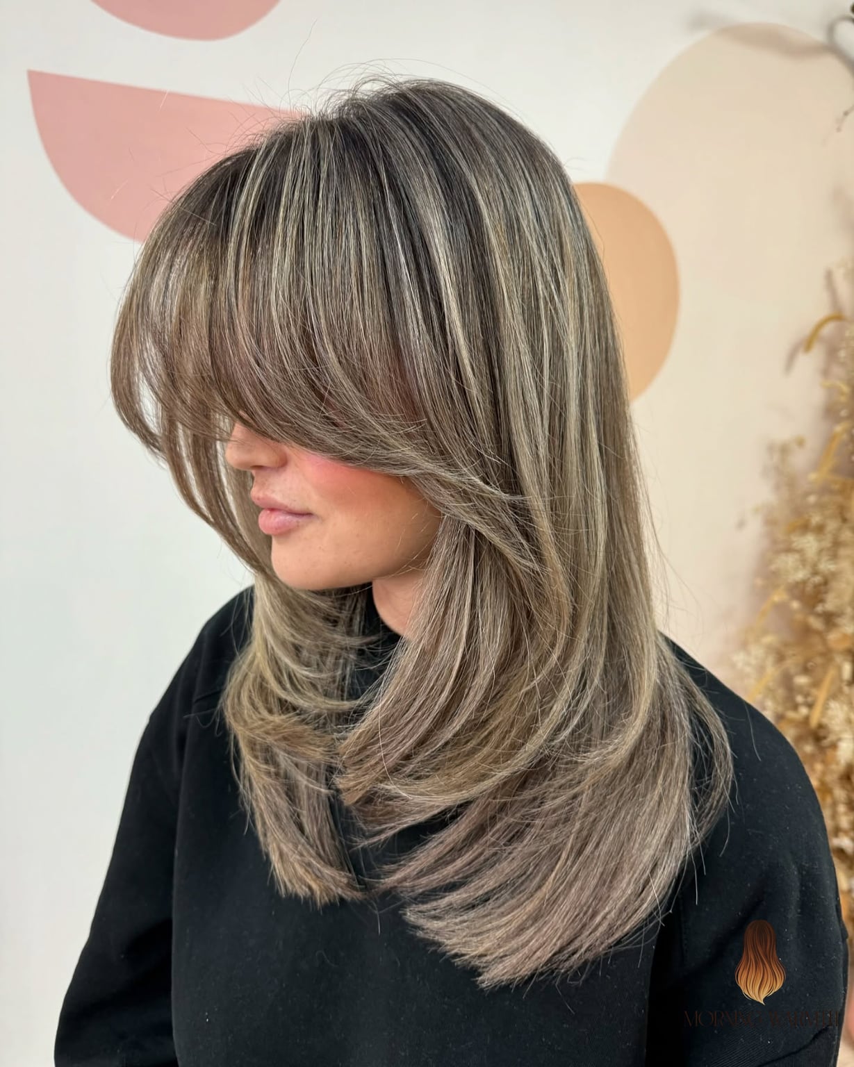 25 Winter Hair Color Ideas That Are Dreamy and So Inspiring 23 Soft Beige Blonde Layers with Wispy Bangs