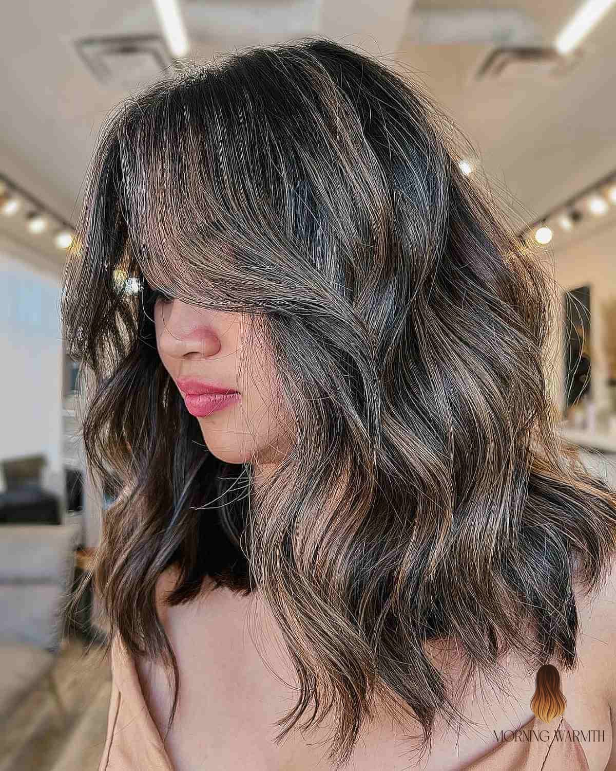 Soft Black and Brown Balayage