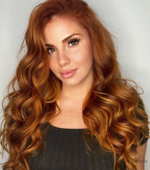 25 Winter Hair Color Ideas That Are Dreamy and So Inspiring 5 Spicy Ginger
