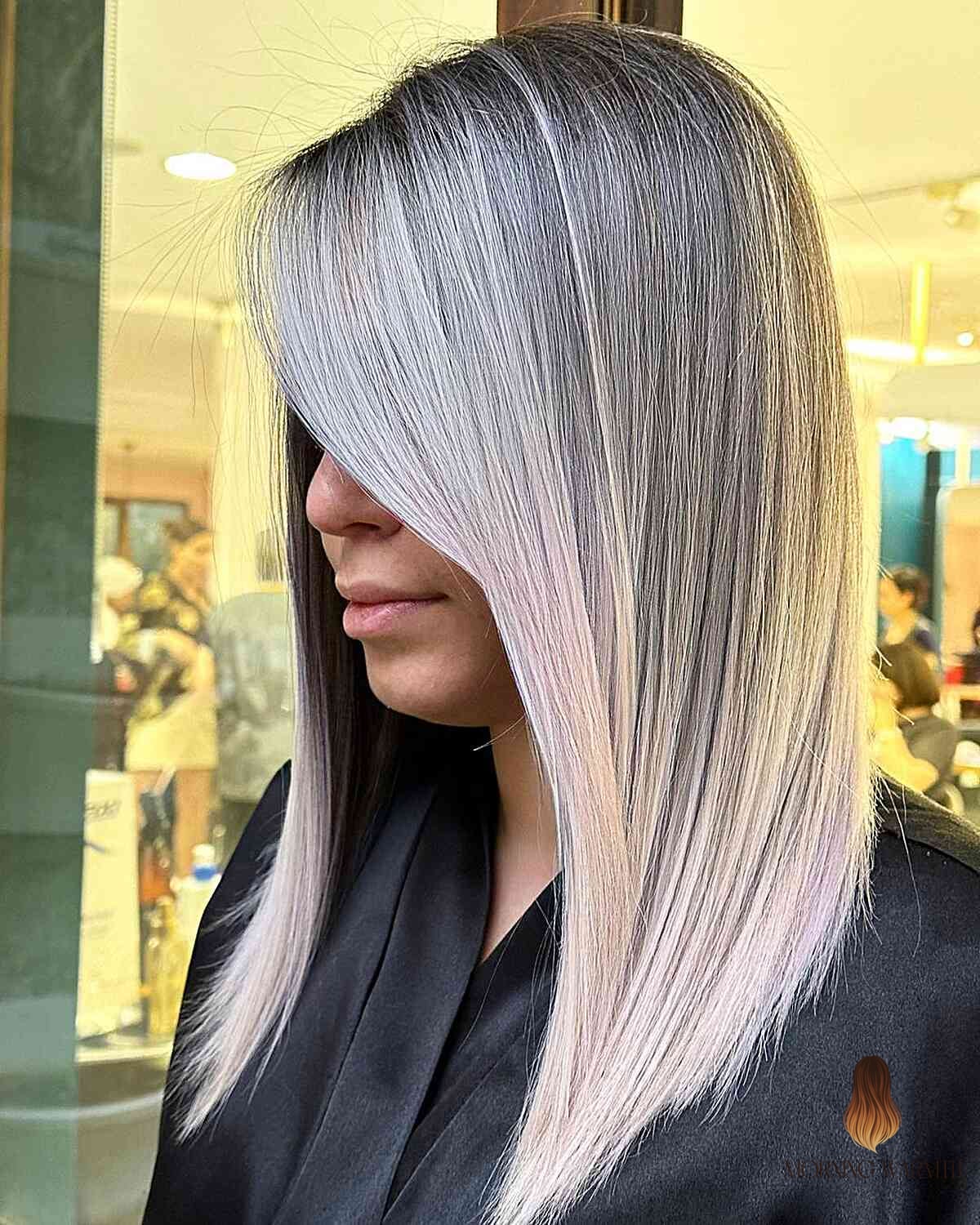 30 Cabello Balayage Ideas You Need to Try Next 4 Straight Pearly Balayage Hair