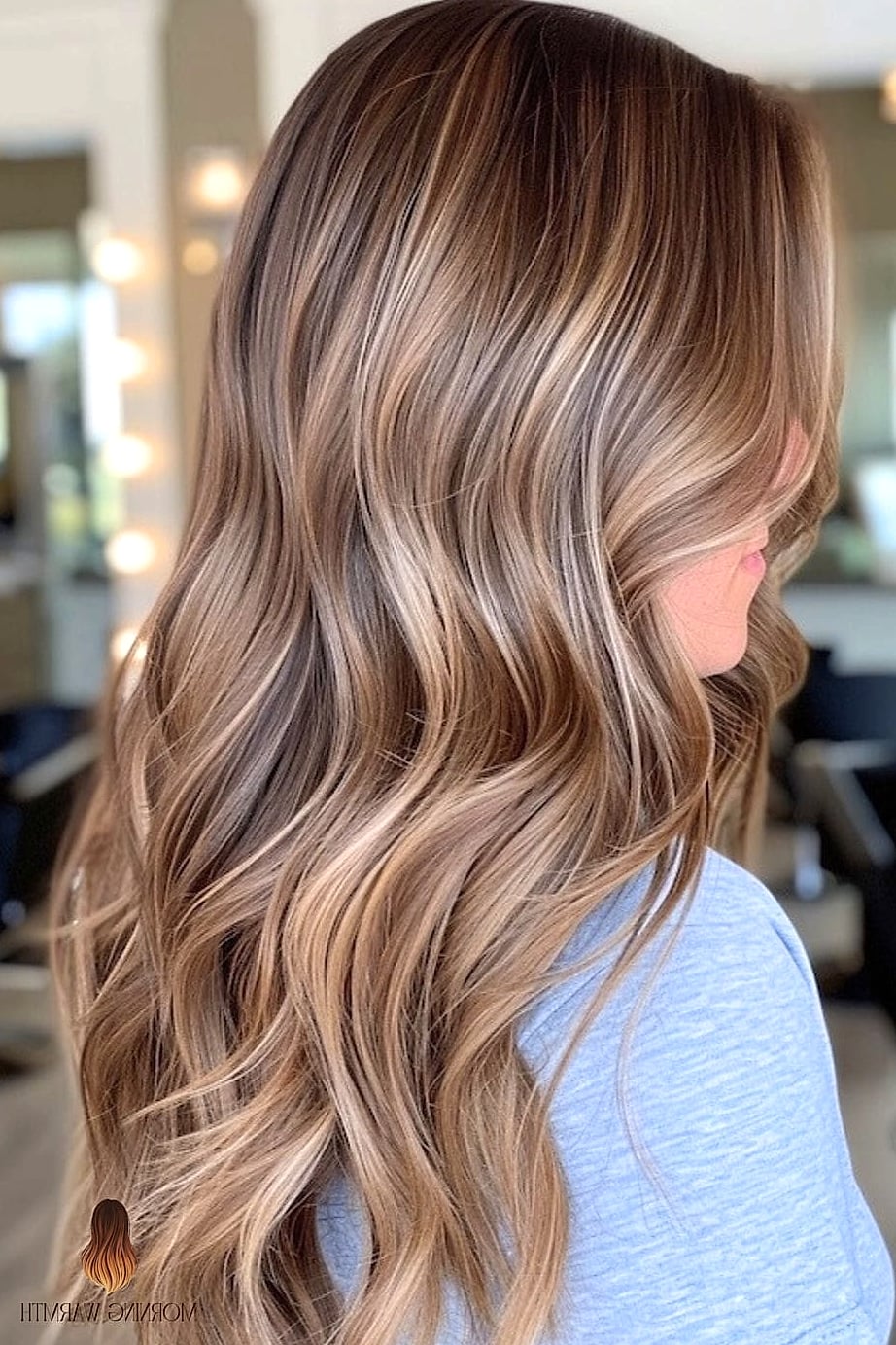 Subtle Brown to Blonde Color Melt