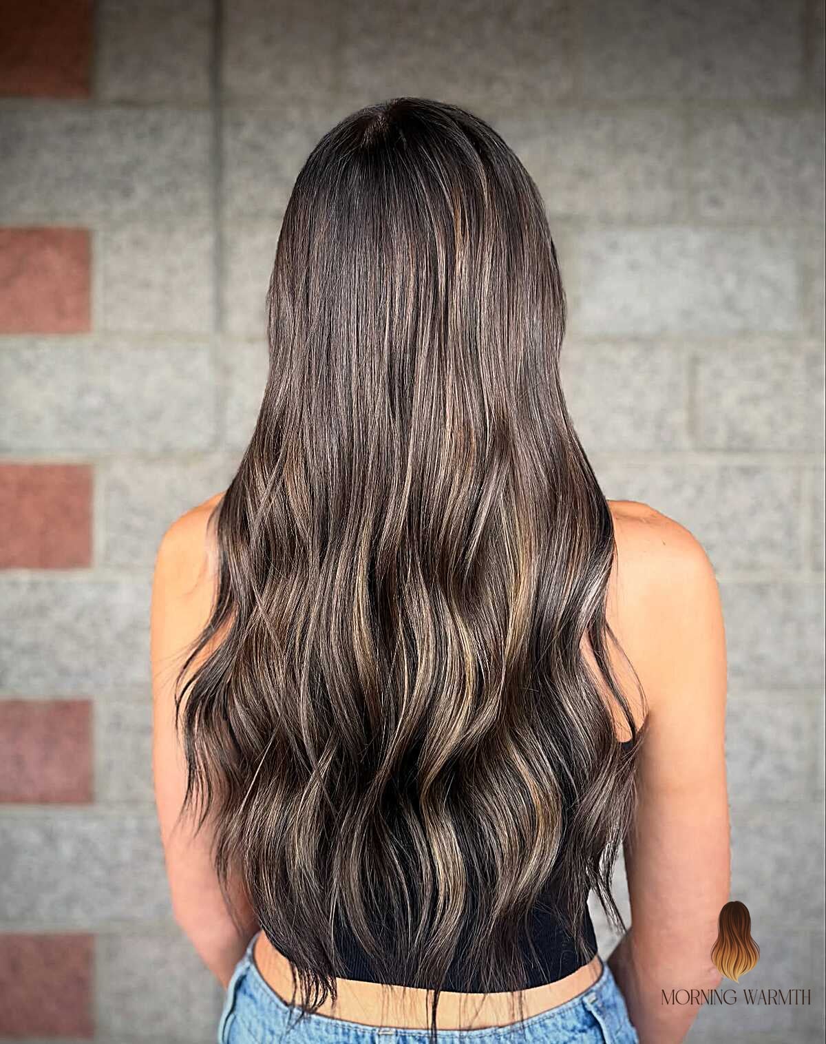 21 Summer Hair Color For Brunettes Ideas That Are Trending Right Now 8 Subtle Honey Threads on Dark Chocolate