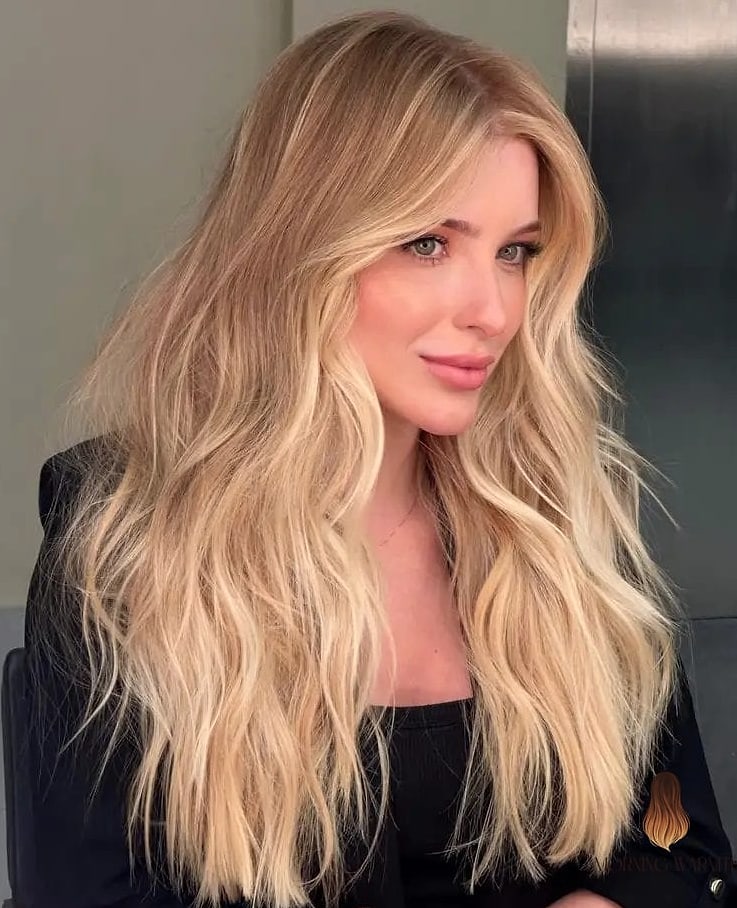 25 Mechas Balayage Rubio Ideas That Are Going Viral on Pinterest Right Now 18 Sun-Kissed Blonde Balayage with Flowing Length