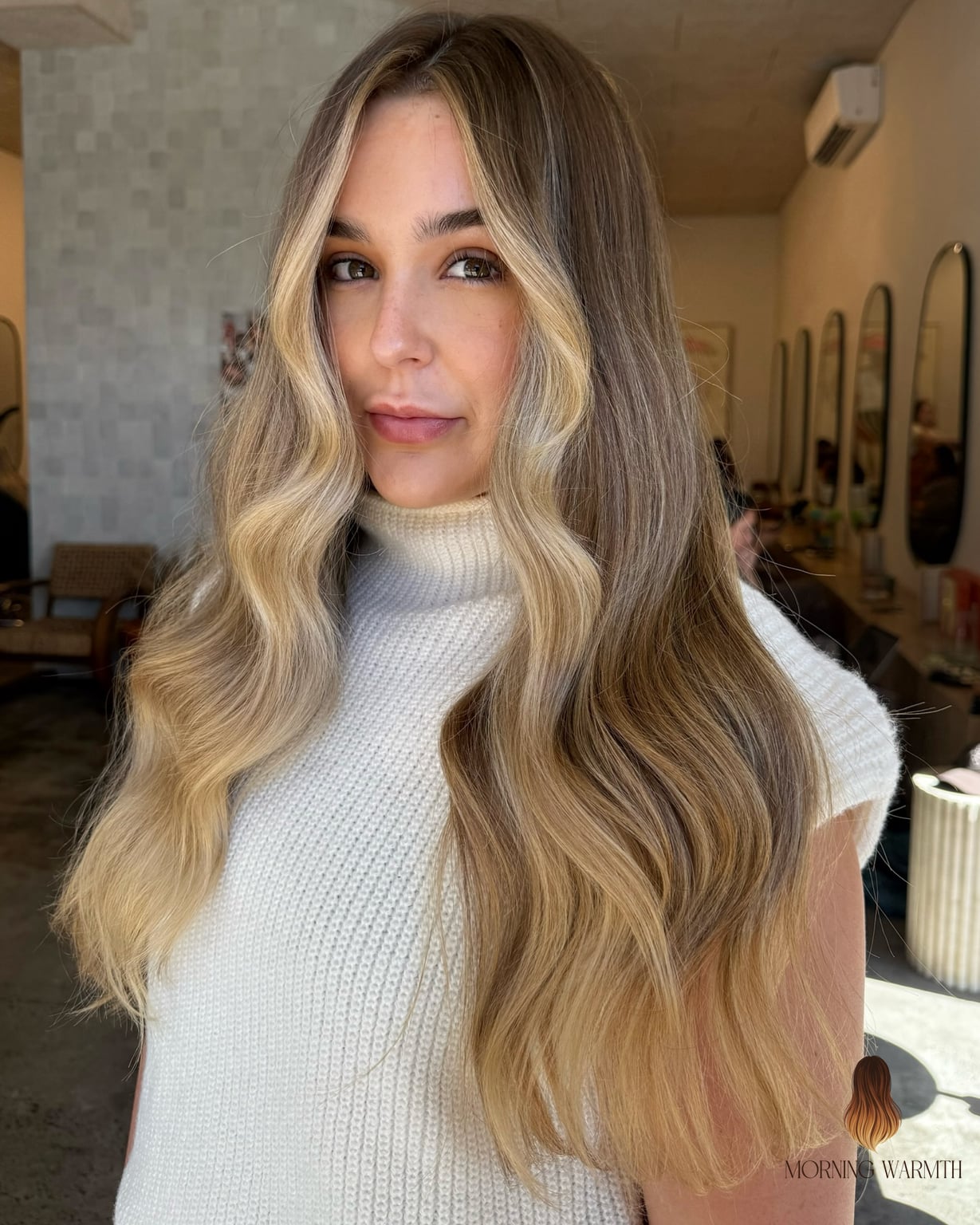 25 Winter Hair Color Ideas That Are Dreamy and So Inspiring 6 Sun-Kissed Beachy Waves with Rooted Dimension