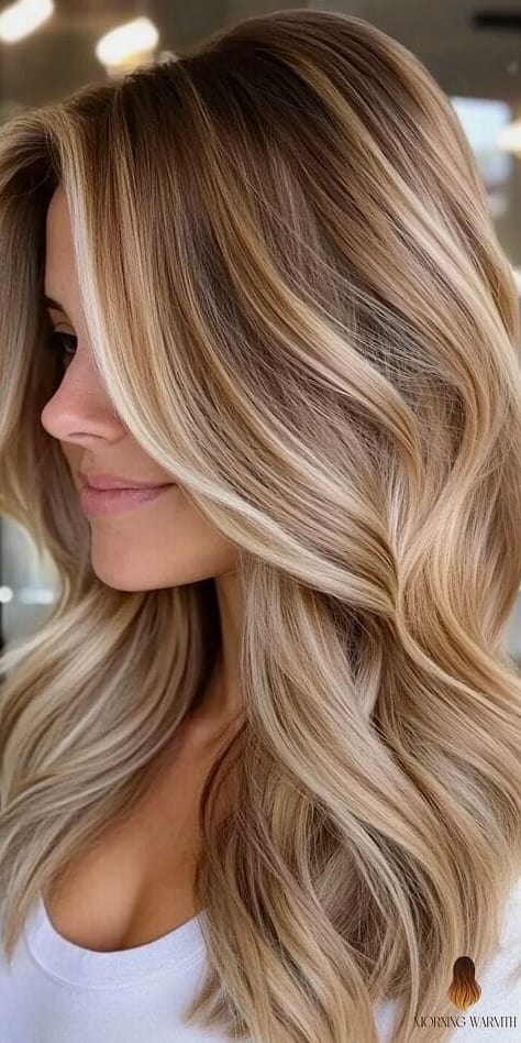 23 Balayage Hair Blonde Inspo Ideas Worth Pinning Immediately 20 Textured Butterfly with Soft Playful Waves