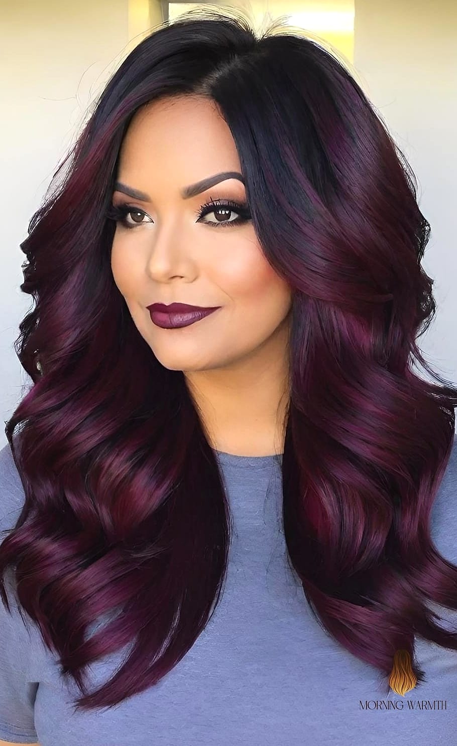 28 Black Cherry Hair Color Looks You'll Want to Screenshot Immediately 23 Toasted Almond Brunette
