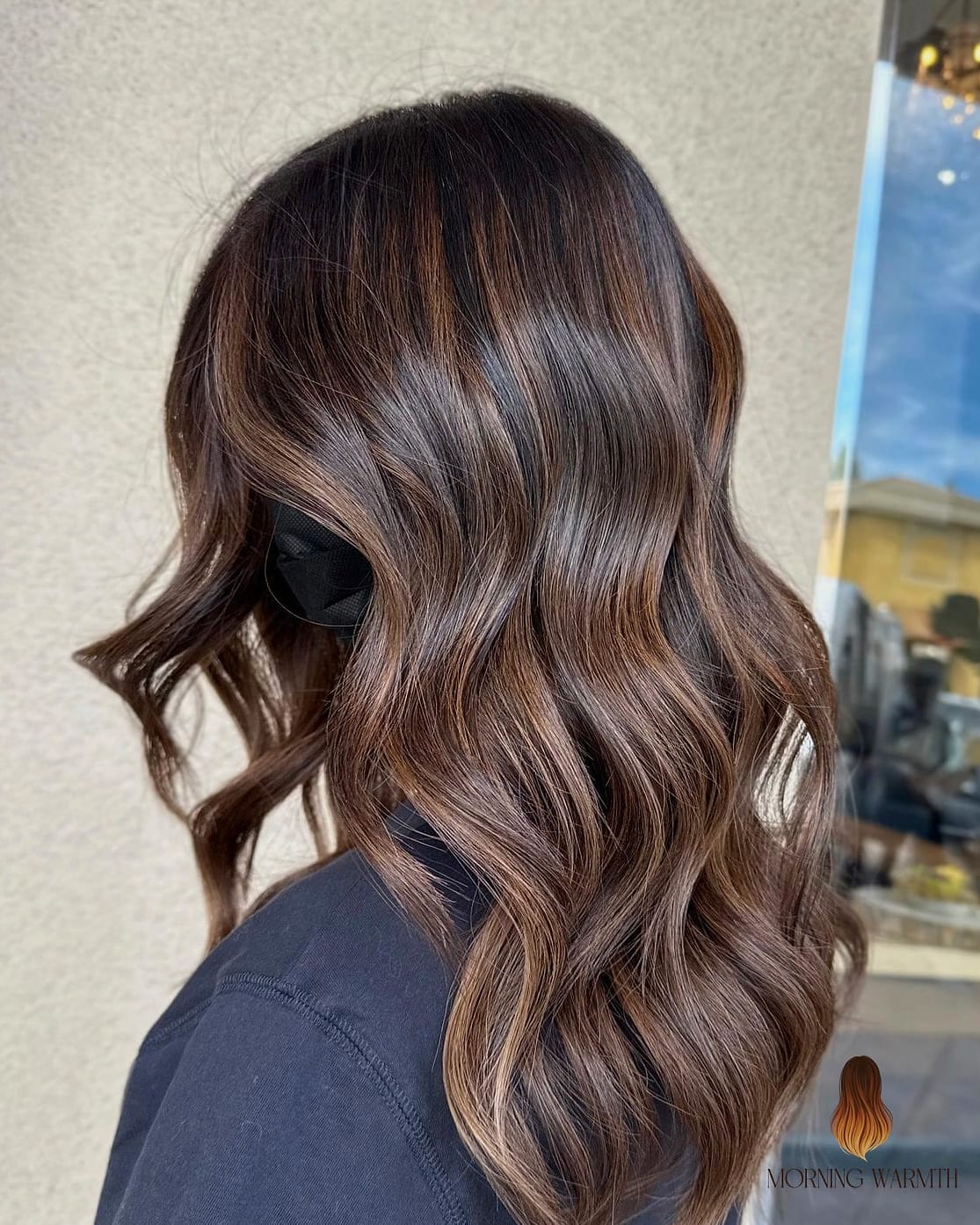 Toffee Highlights for Deep Brunettes