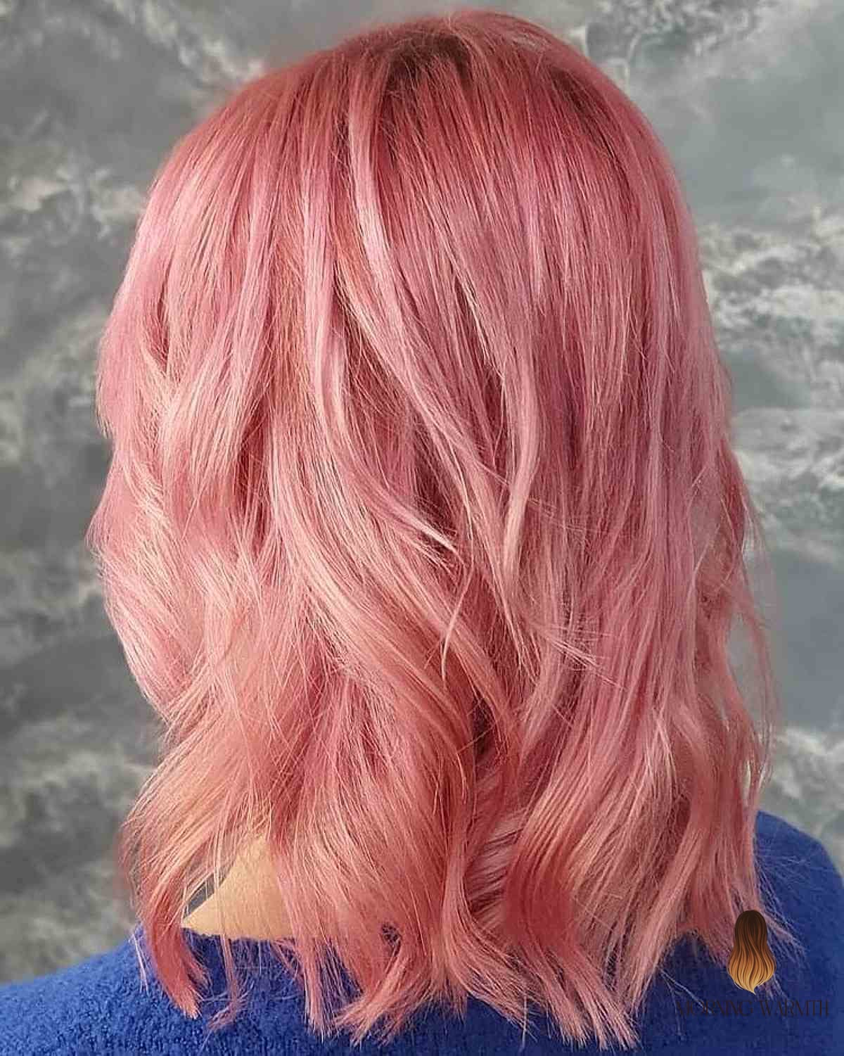 25 Dark Blonde Balayage Ideas That Are Going Viral on Pinterest Right Now 12 Tousled Shoulder-Length Lighter Pink Hair