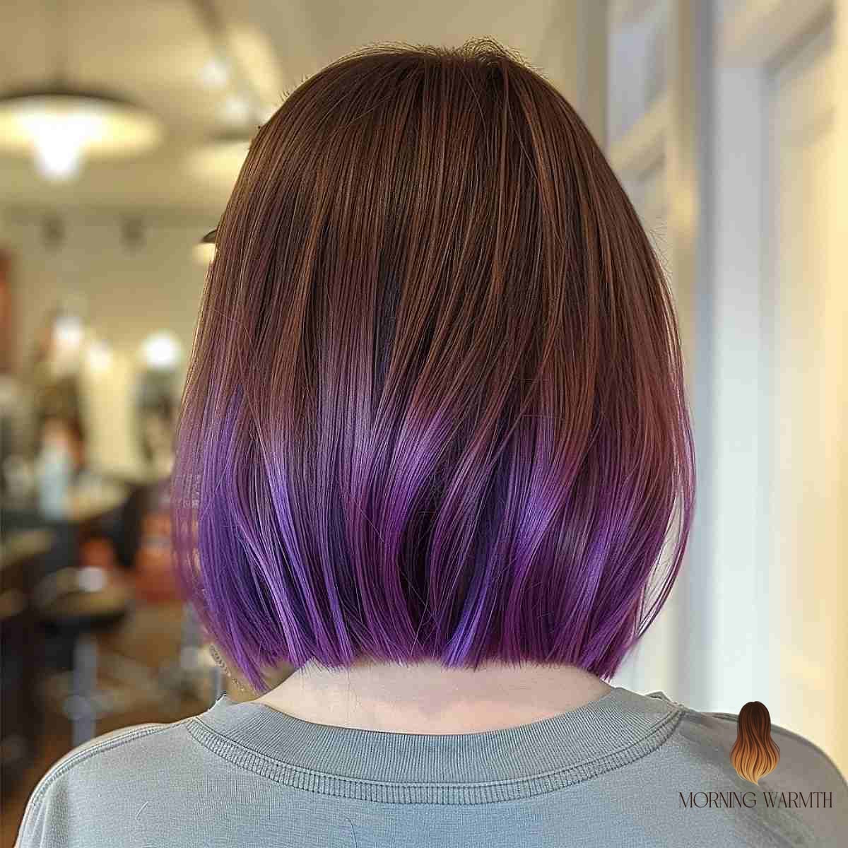 30 Ombre Hair Ideas You Need to Try Next 27 Transitional Dark Auburn to Bright Plum Ombre