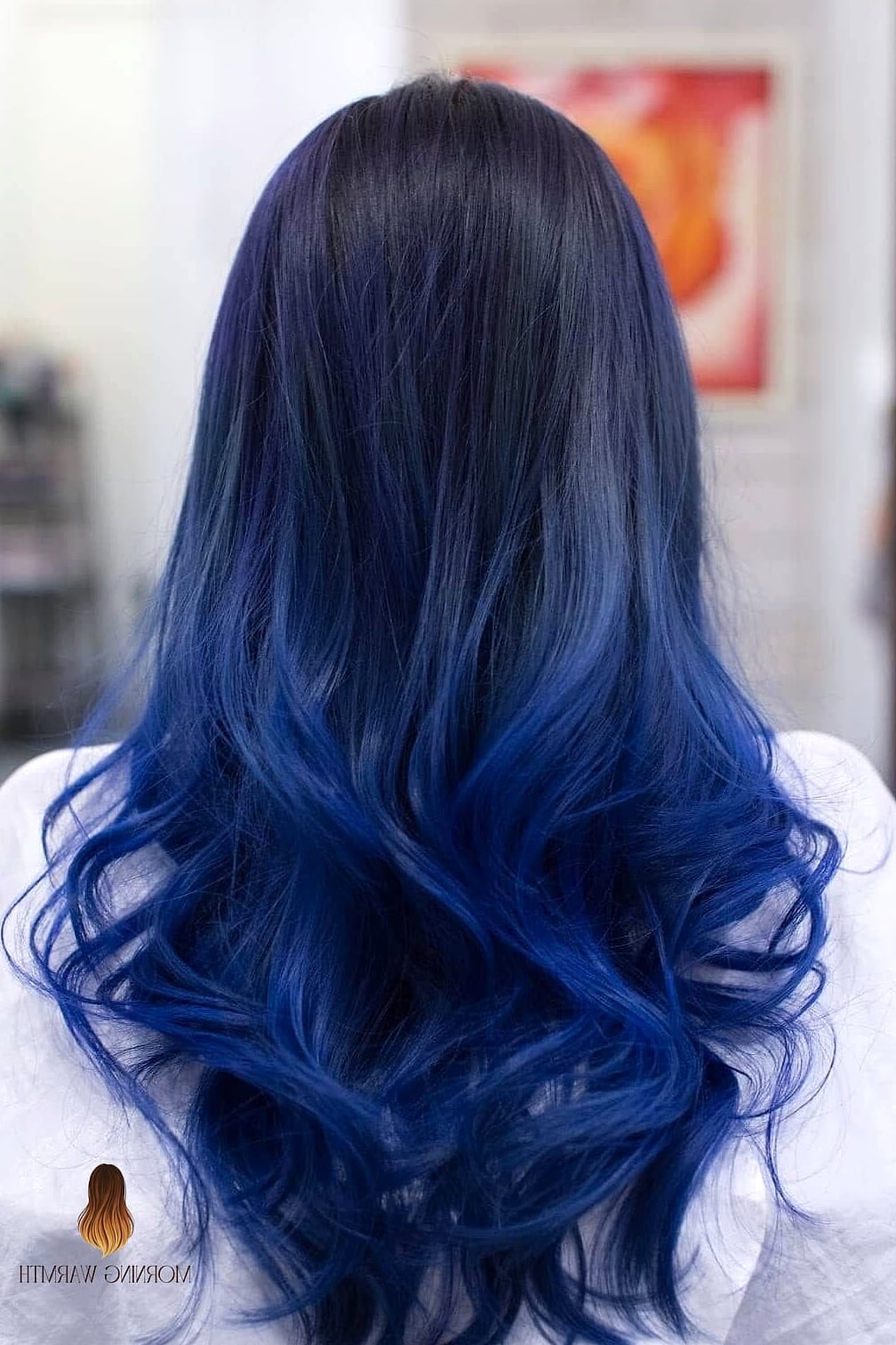 25 Ombre Hair Color Ideas That Are Going Viral on Pinterest Right Now 8 Two-Tone Blue and Black Ombre