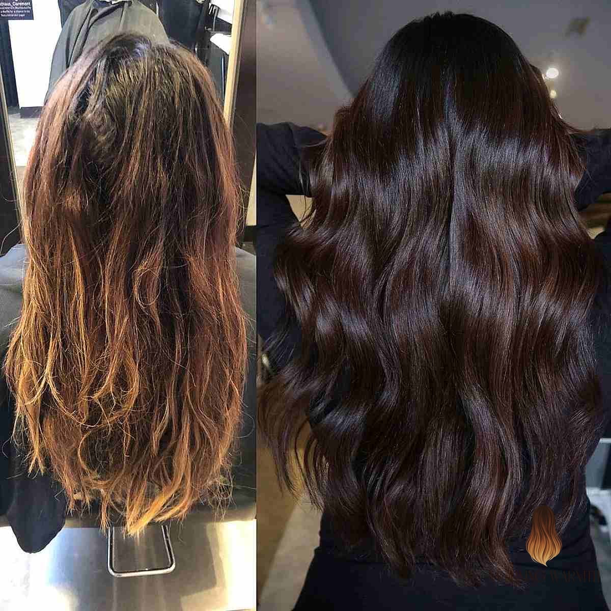 27 Chocolate Hair Color Ideas Every Woman Needs to See 23 Two-Toned Chocolaty Brunette Locks