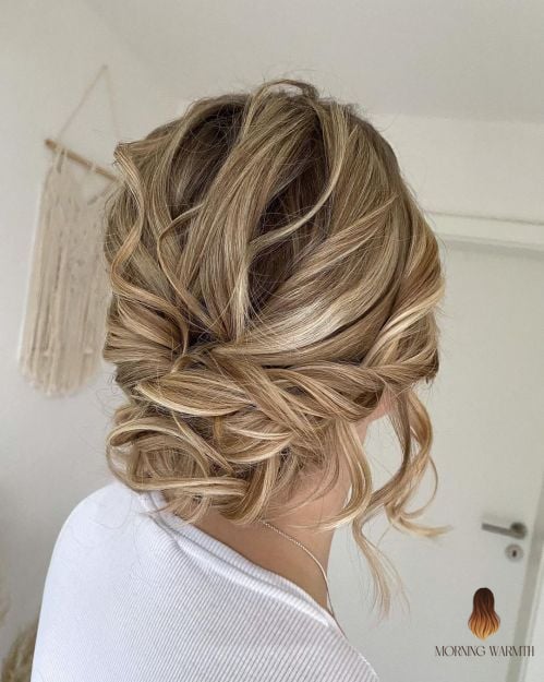 23 Hair Color Ideas For Brunettes Inspo Ideas Worth Pinning Immediately 24 Updo with Messy Curls