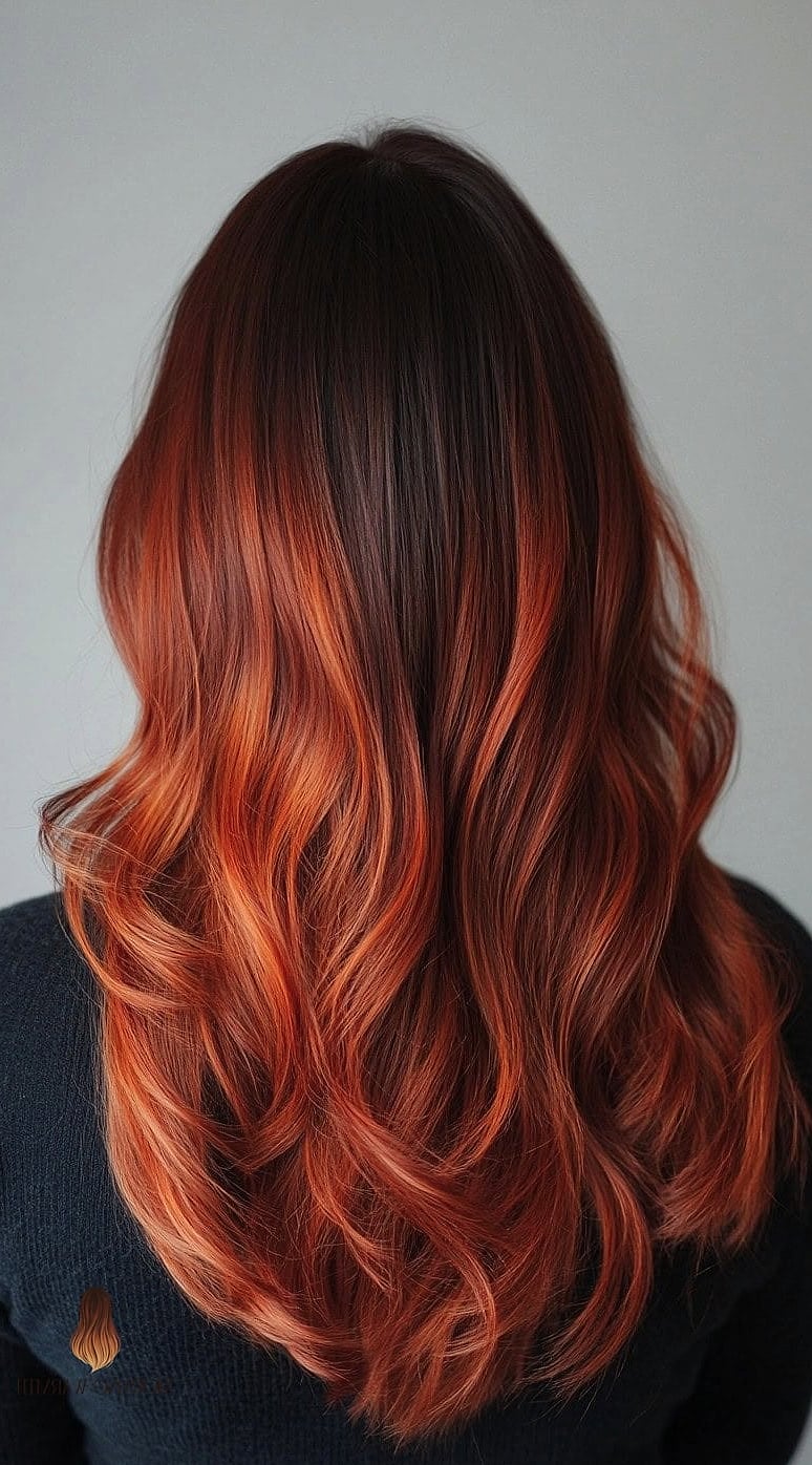 30 Copper Balayage Ideas You Need to Try Next 27 Vibrant Copper Waves with Layered Texture