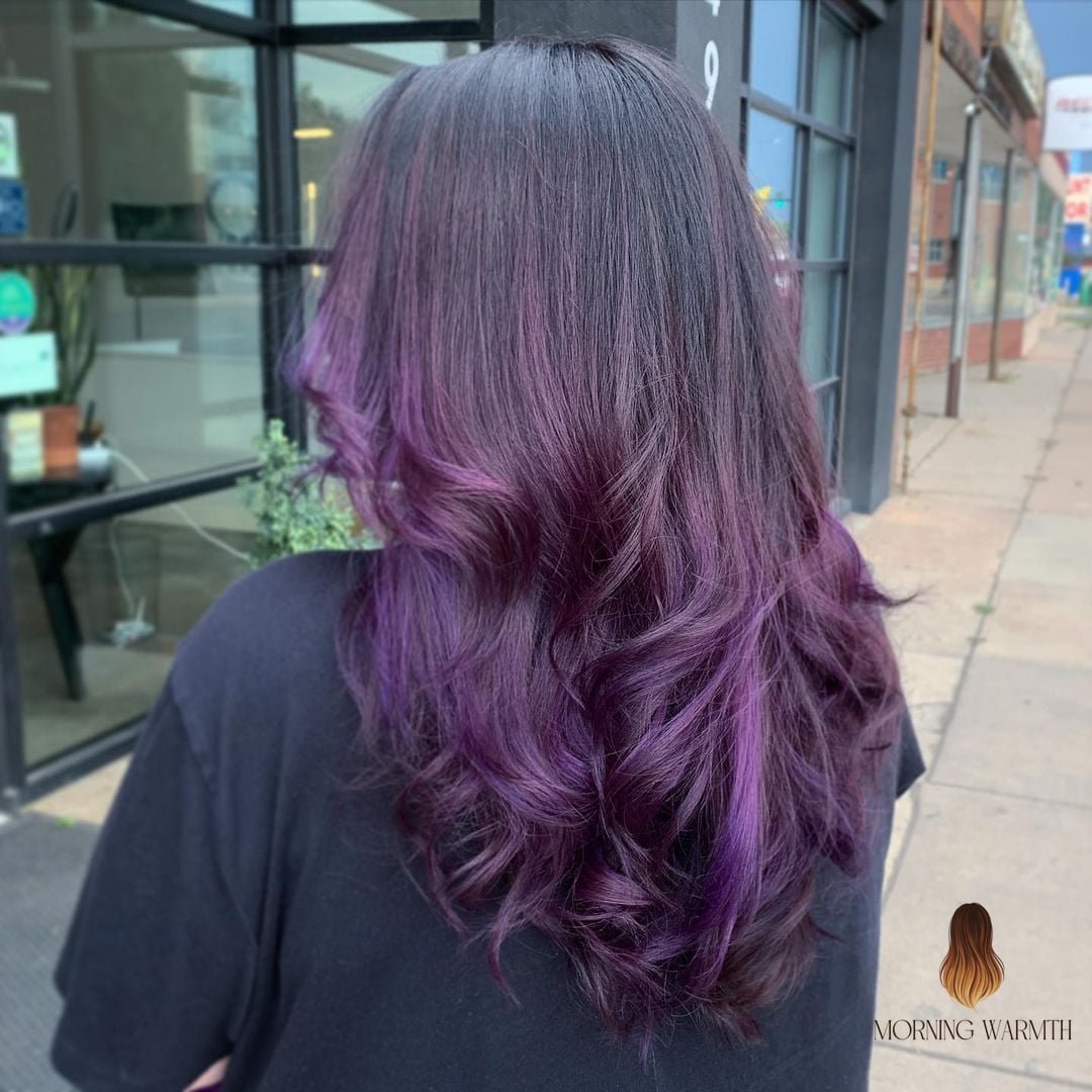 Vibrant Purple Highlights