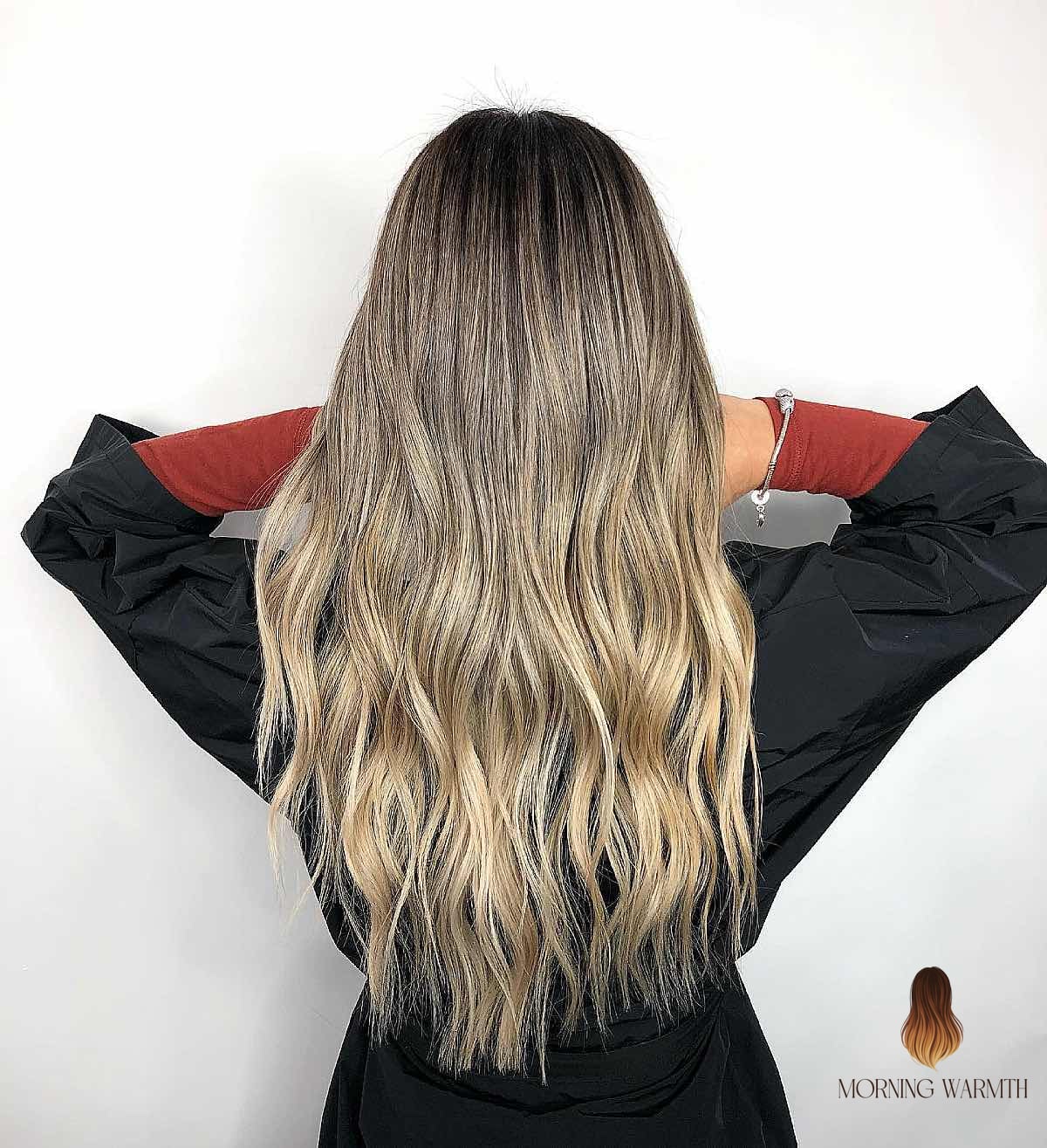 30 Ombre Hair Ideas You Need to Try Next 19 Waved Ash Brown to Ashy Blonde Ombre Ends