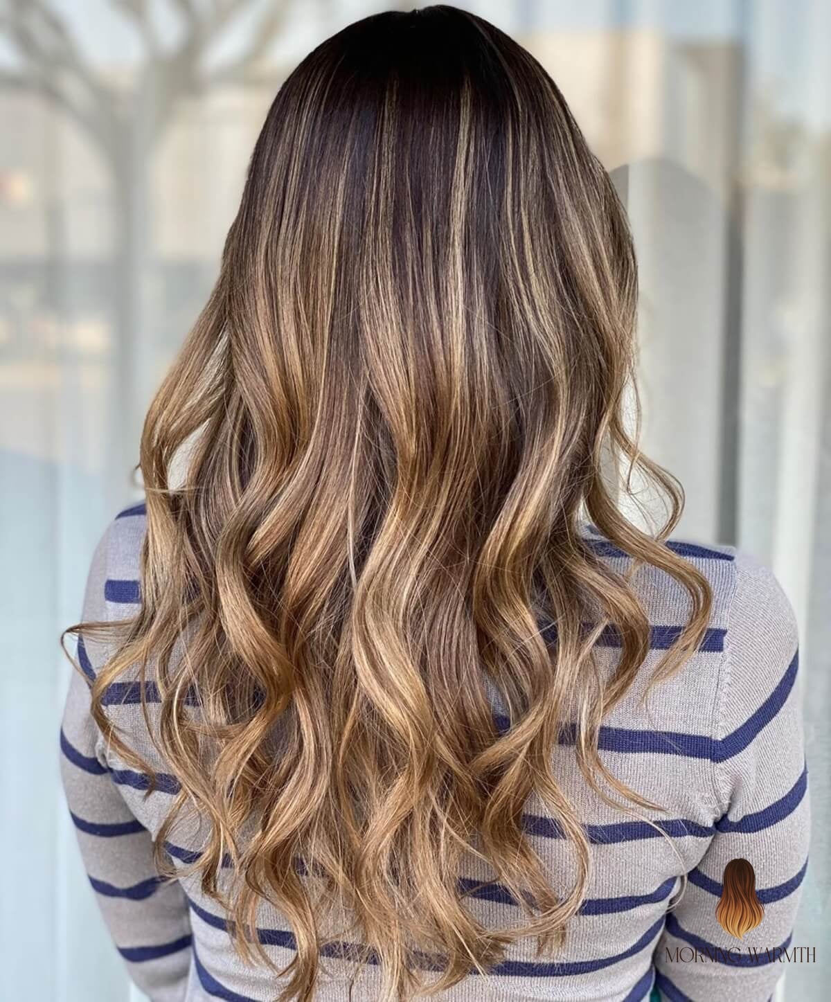 30 Dark Caramel Balayage Ideas You Need to Try Next 14 Wavy Dark Mocha Brown Hair with Caramel Highlights